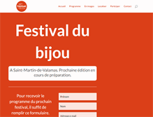 Tablet Screenshot of festivaldubijou.com